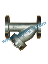 API/DIN stainless steel Y flange strainer